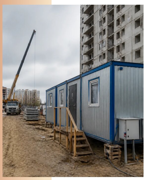Аренда строительных вагончиков для рабочих в Узловой
