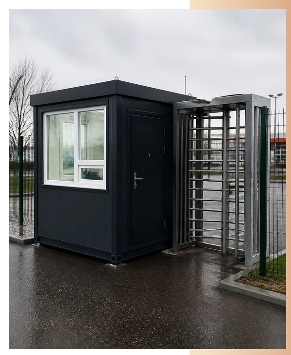 Посты охраны с турникетом в Узловой по цене от 254625 р. | БытовкаПрофи-Злв
